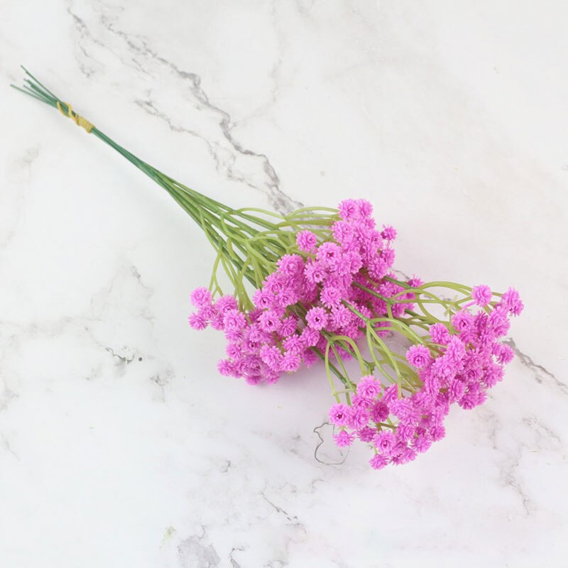90 têtes fleurs artificielles faux bébé souffle gypsophile décoration de mariage anniversaire bricolage Photo accessoires fleur têtes branche: 3