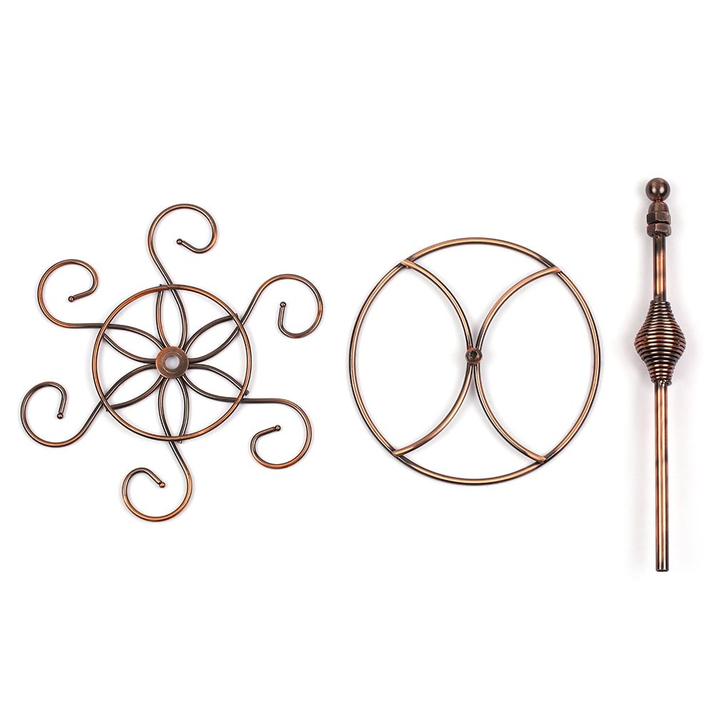Cremagliera di Vetro di vino del Metallo Freestanding Da Tavolo Calici Rack di Stoccaggio Supporto di Tazza di Vetro di Vino con 6 Ganci Utensili Da Cucina