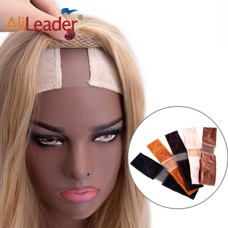 Alileader Cheap Lace Wig Grip Band Adjustable Velcro Headband with Lace For Wig Black Beige Brown Non Slip Hair Grip