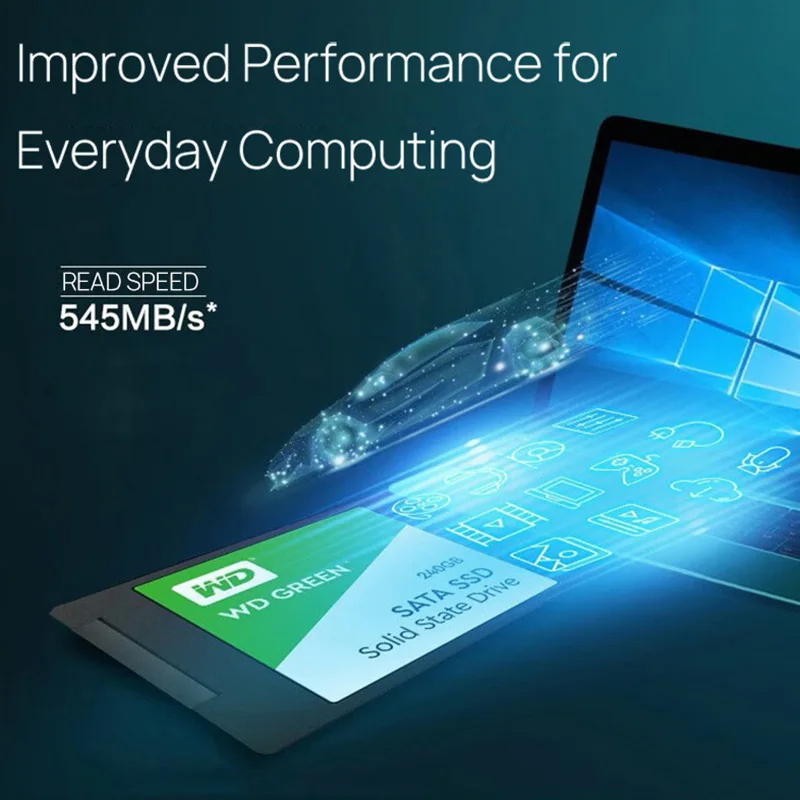 Original Western Digital WD Green Disk SSD SAT3.0 Serial Port 2.5 inch Desktop Laptop Office Solid State