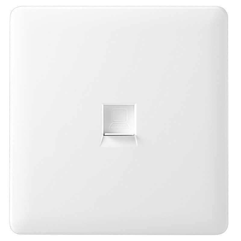 Model 86 netwerkpaneel informatiepaneel cat. 6 zes soorten netwerkmodulepaneel pc-socket  rj45 wit zwart goud paneel: Ivoor