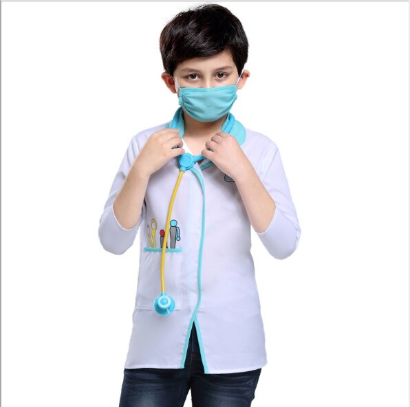 Purim børn dreng hospital mandlig læge sygeplejerske kostume kirurg dr uniform cosplay halloween karneval fest fancy kjole