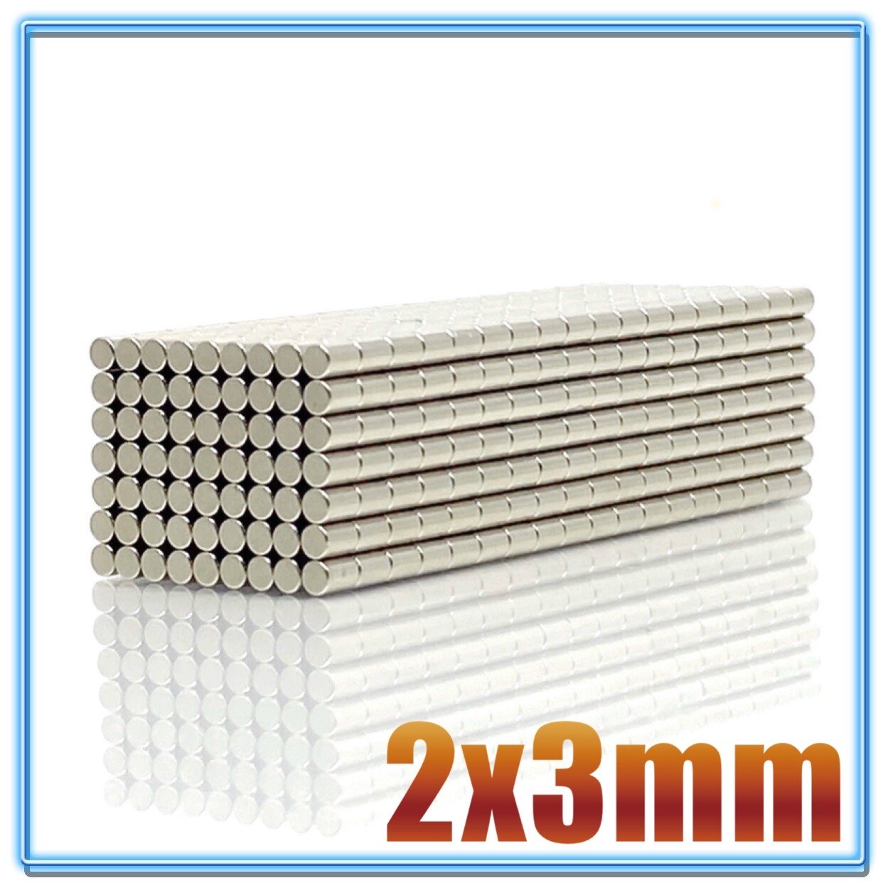 100 Uds 2x3mm Mini imanes pequeños redondos 2mm * 3mm disco magnético de neodimio 2x3mm permanente NdFeB fuerte potente magnético 2*3mm