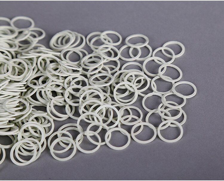 13*0.9Mm Wit Kantoor Rubber Ring Elastiekjes Sterke Elastische Bands Briefpapier Houder Band Loop School Kantoorbenodigdheden