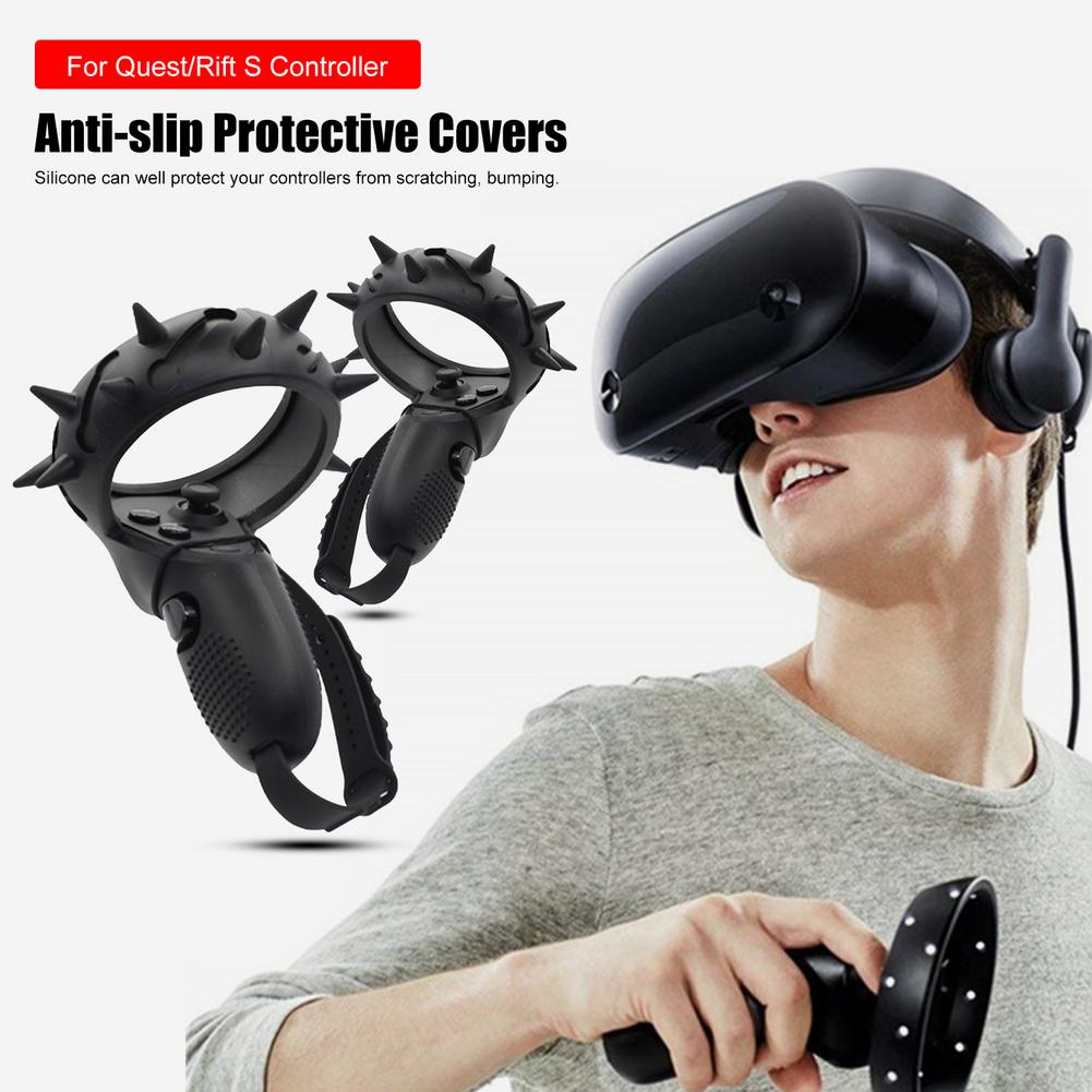 Vr Accessoires Voor Oculus Quest / Rift S Bescherming Cover Vr Controller Handgreep Cover Siliconen Volledige Beschermhoes