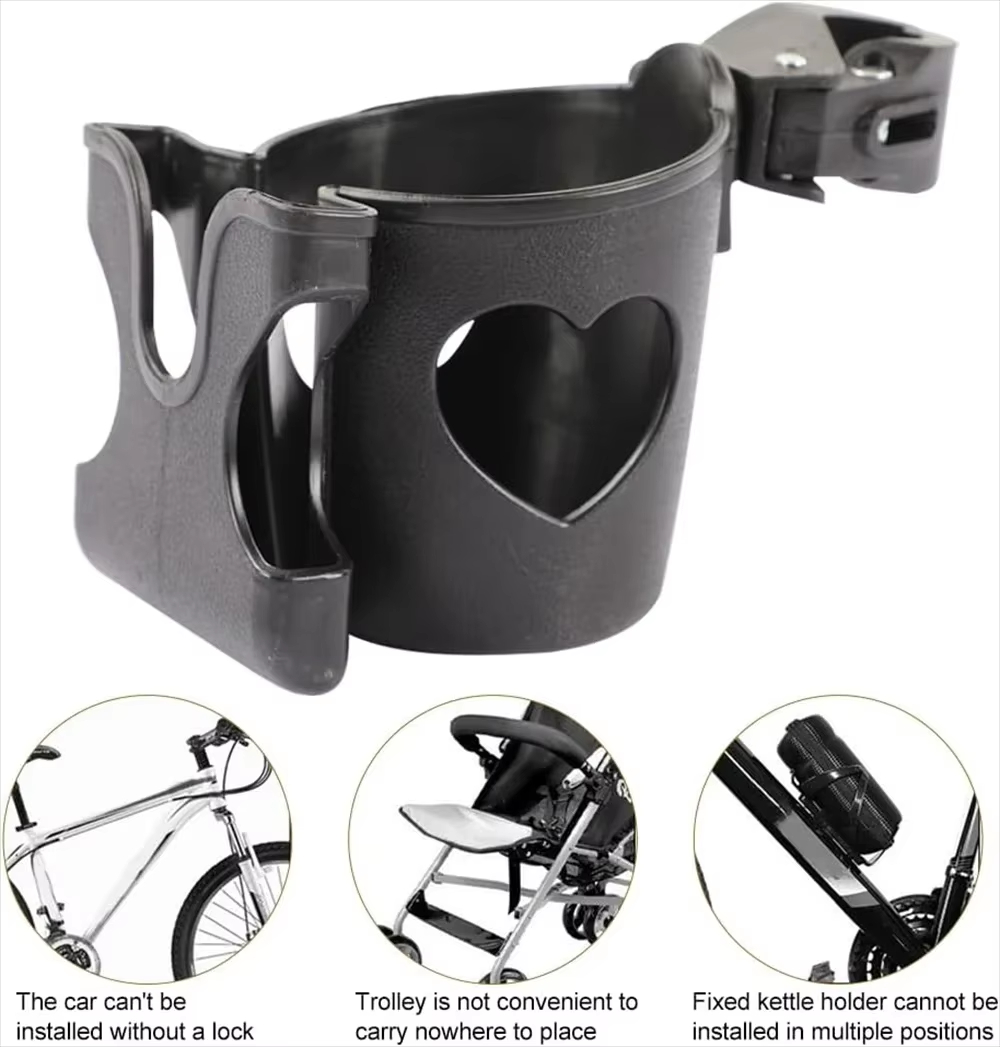 2-in-1 kinderwagen bekerhouder telefoonhouder multifunctionele universele flessenhouder kinderwagenaccessoires bekerhouder