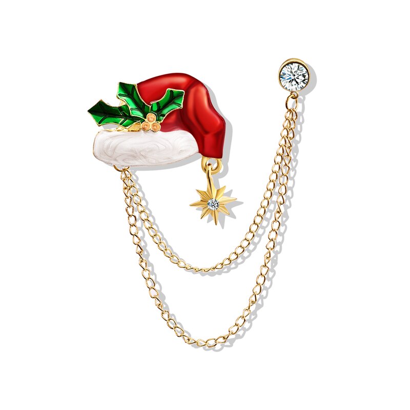 Misananryne Mooie Mode Jaar Kerst Laarzen Broche Kerstman Schoenen Vervoer Strass Broche Sieraden