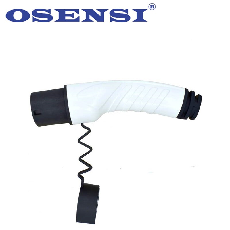 Conector de clavija lateral para vehículo eléctrico, conector macho para vehículo Mennekes EVSE IEC 62196 monofásico de 16A Tipo 2 EV, 110V-250V