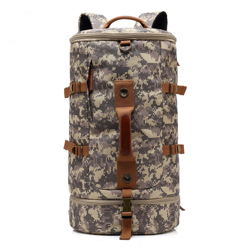 Dubbele Schoudertas Vat Rugzak Outdoor Rugzak Grote Capaciteit Outdoor Sport Enkele Schouder Tas 2022: Army Green