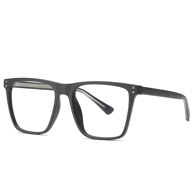 Blue Light Blocking Glasses Frame for Optical Prescription Eyeglasses Frame Full Rim Plastic UV400 Anti-scratch: Sand Black