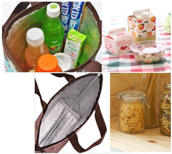 Kühltasche halten lebensmittel frisch verdickung thermische Mittagessen Kasten große isolierpaket Eis Pack picknick tasche