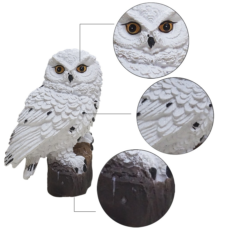 Solar Power Led Garden Light Outdoor Waterproof Energy Panel Lamp Solar Owl Shape Lights Path Yard Decoration