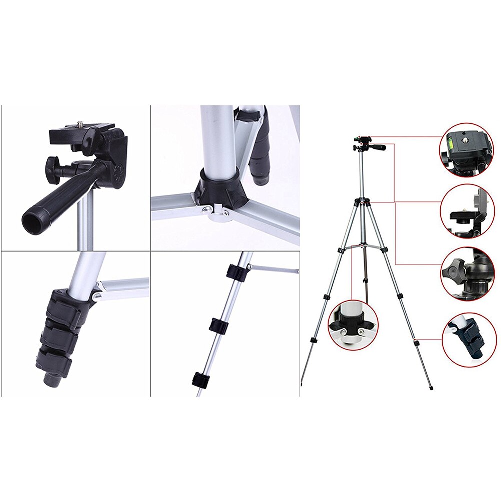 Tripod Mount Stand Set With Phone Holder Clip For Smartphone Telescopes Digital Go-Pro Camera UY8