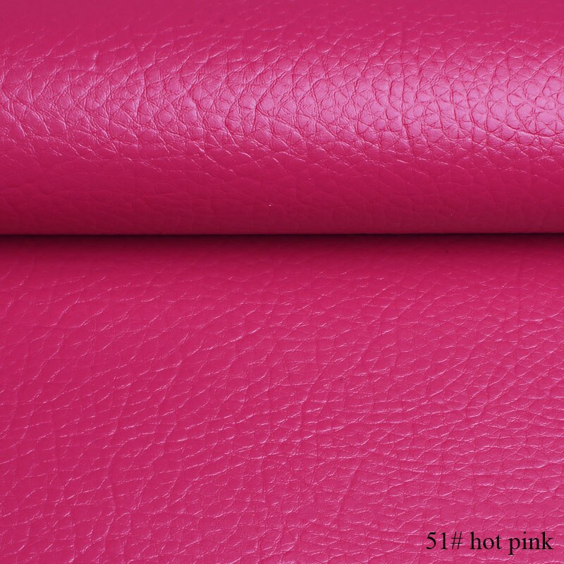 50*135cm PU Litchi Pattern Faux Leather Fabric Artificial Synthetic Leather DIY Sewing Bags Belt Sofa Leather Decor Material: 51
