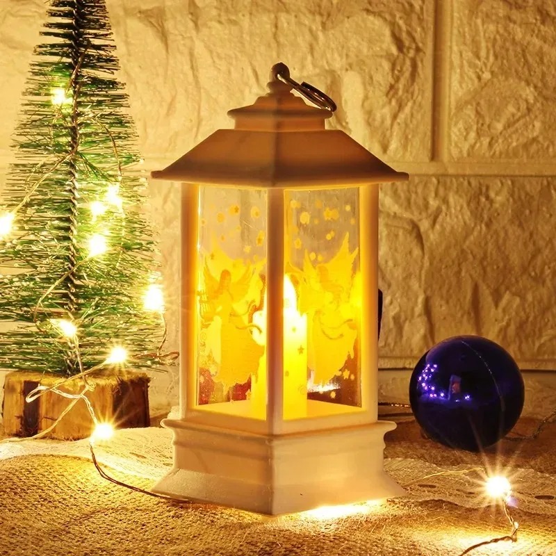 Weihnachten Wind Lampe Kerze Tisch Lampe Kleine Na... – Grandado