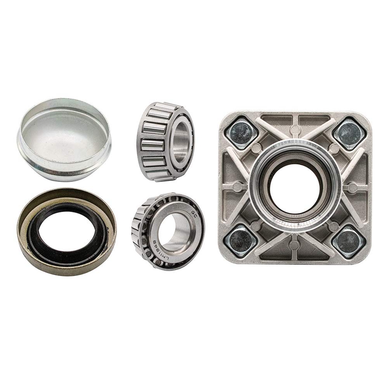Golf Cart Front Wheel Hub Kit and Bearings Seals Replacement for Club Car DS 1974-2002 1011892