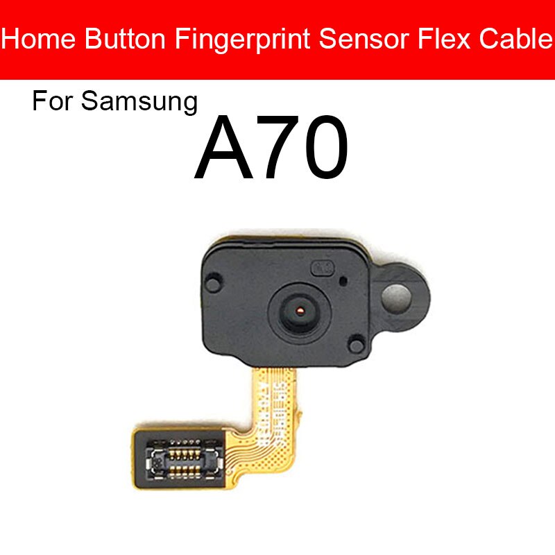 Home Fingerprint Button Flex Cable For Samsung Galaxy A70 Key Home Menu Return Button Recognition Sensor Flex Ribbon Repair