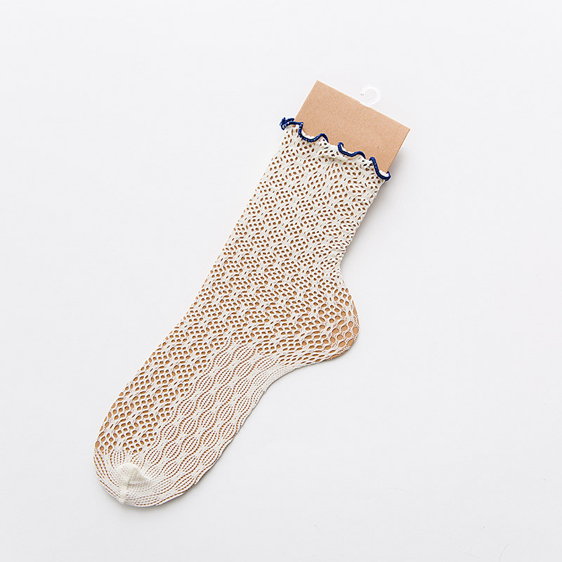 [eioisapra]hul ute blomster blondekant japan sokker mesh harajuku sokker kvinner haug haug søte sokken calcetines: 6