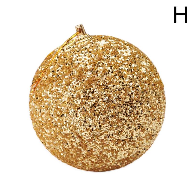 5 stücke Kugeln Gold Silber Kugeln Für Weihnachten Heimat Party Strass funkeln Weihnachten Baum 8CM Ball Hochzeiten Ornament: H5