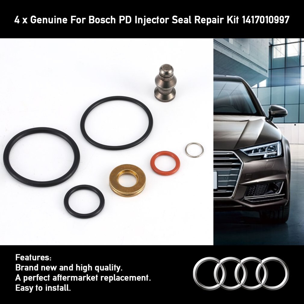 4 X Echt Voor Bosch Pd Injector Seal Repair Kit 1417010997 Voor, Seat, Voor Skod