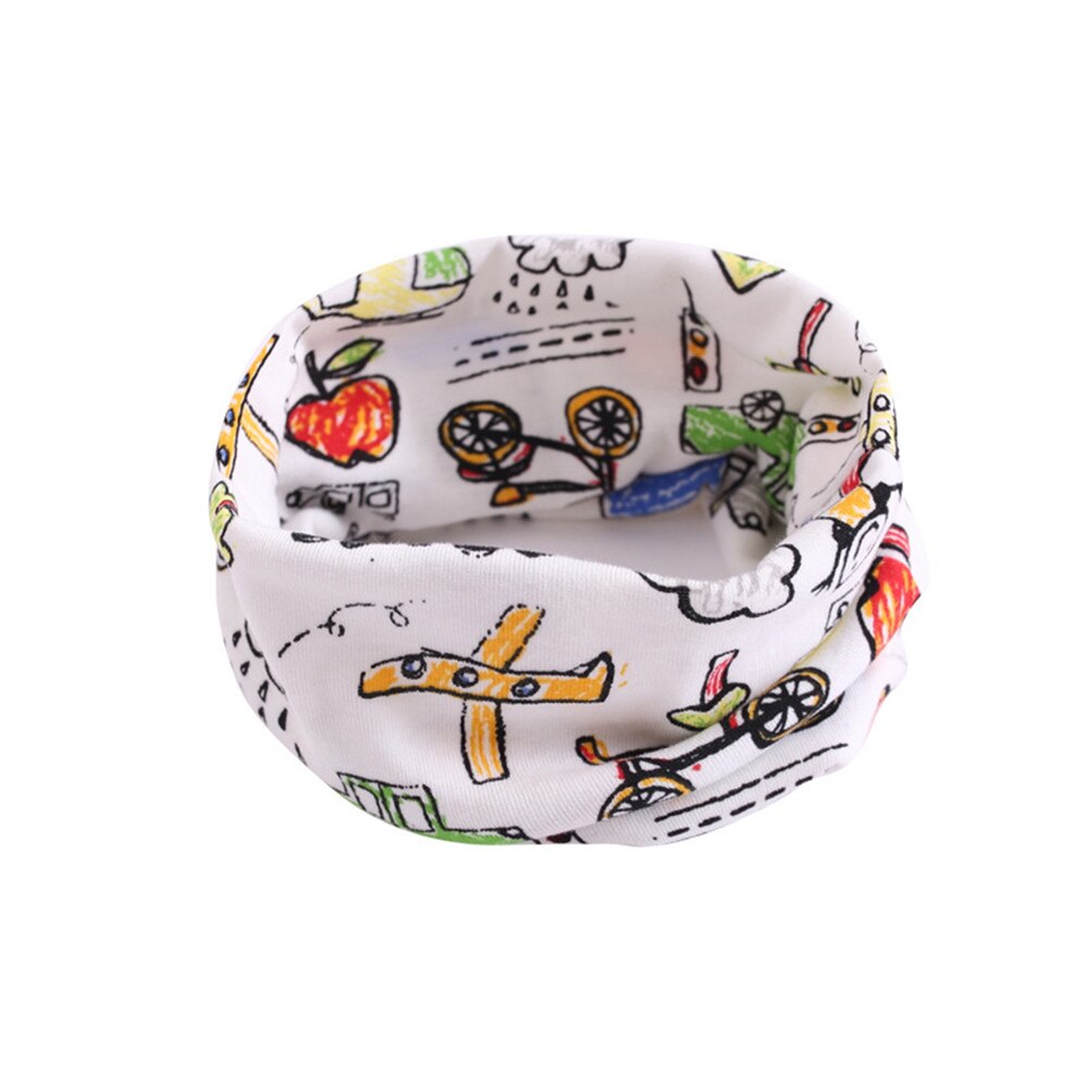 Children Cotton Scarf Baby Kids Autumn Winter Warm Hijab Scarf Boys Girls Cartoon Scarves Collar O Ring Magic Neckerchief