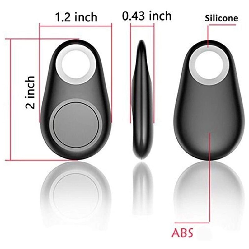 4 Pack,Smart Tracker Key Finder Locator Wireless Anti Lost Alarm Sensor Device APP Control Compatible IOS Android