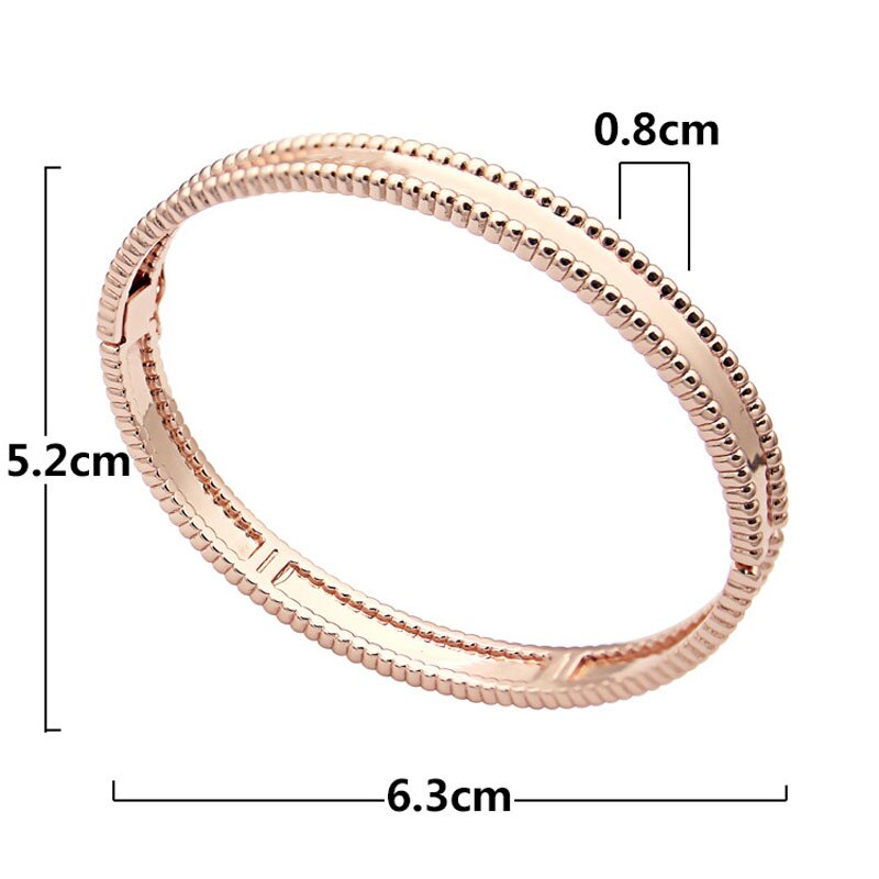 Sieraden geven vrouw manchet armband roségoud roestvrij staal eenvoudig roestvrij staal populaire koreaanse armband luxe