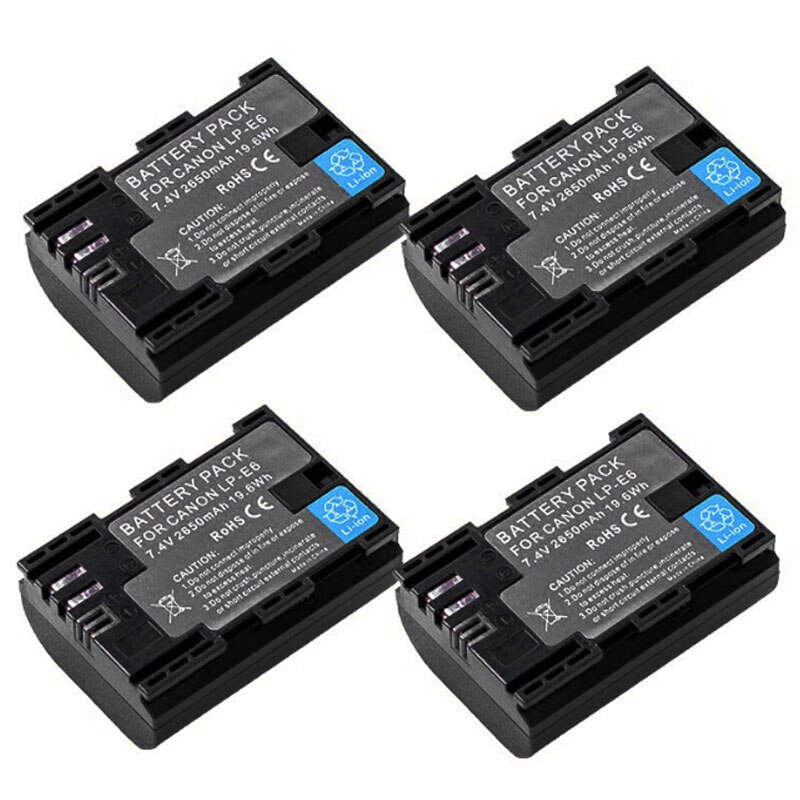 LP E6 LPE6 LP-E6 E6N LP-E6N batterie + LED double chargeur pour Canon EOS 5DS R 5D Mark II 5D Mark III 6D 7D 80D EOS 5DS R caméra