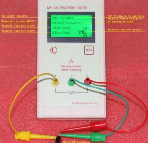 MK-328 TR LCR ESR Tester Transistor Inductance Capacitance Resistance ESR Meter