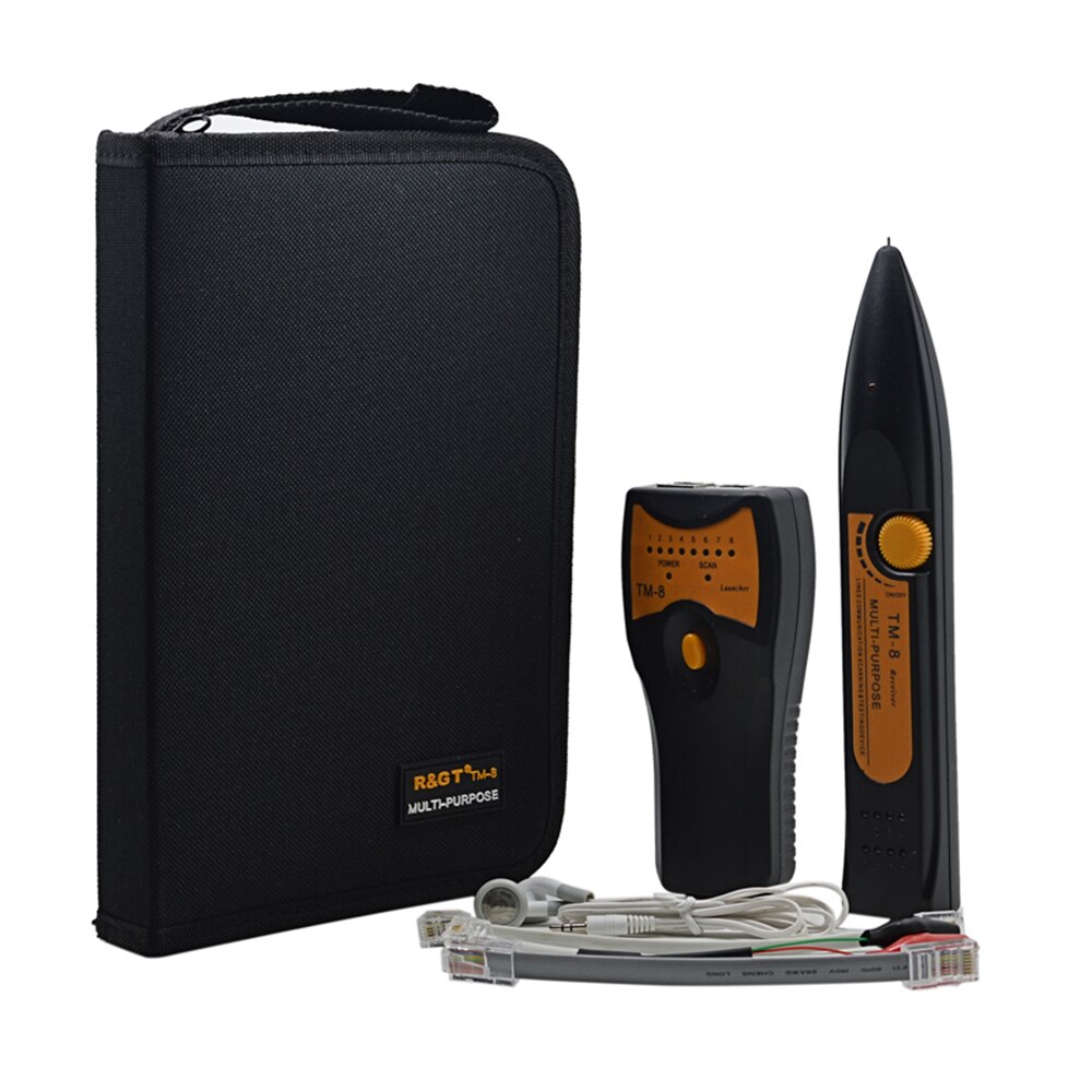 MJTEK Multifunctional TM-8 LAN Network Cable Tester Cat5 Cat6 RJ45 UTP STP Crimping Tool Telephone Wire Tracer Diognose Tone