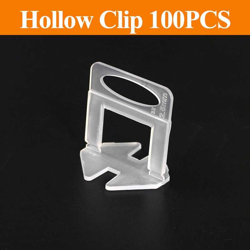 100Pcs Tile Leveling System Clips 1.5mm DIY Tiles Leveler Spacers Tile Leveling System for Ceramic Tile