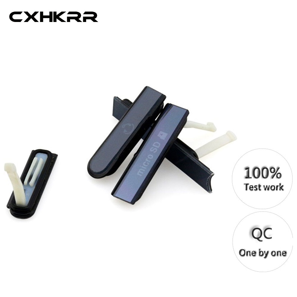 100% Sd-kaart Cap + Hdmi-poort Cap + Usb-poort Cap Cover + Oortelefoon Jack Stof Plug Stof cover Voor Sony Xperia Z C6603 L36h