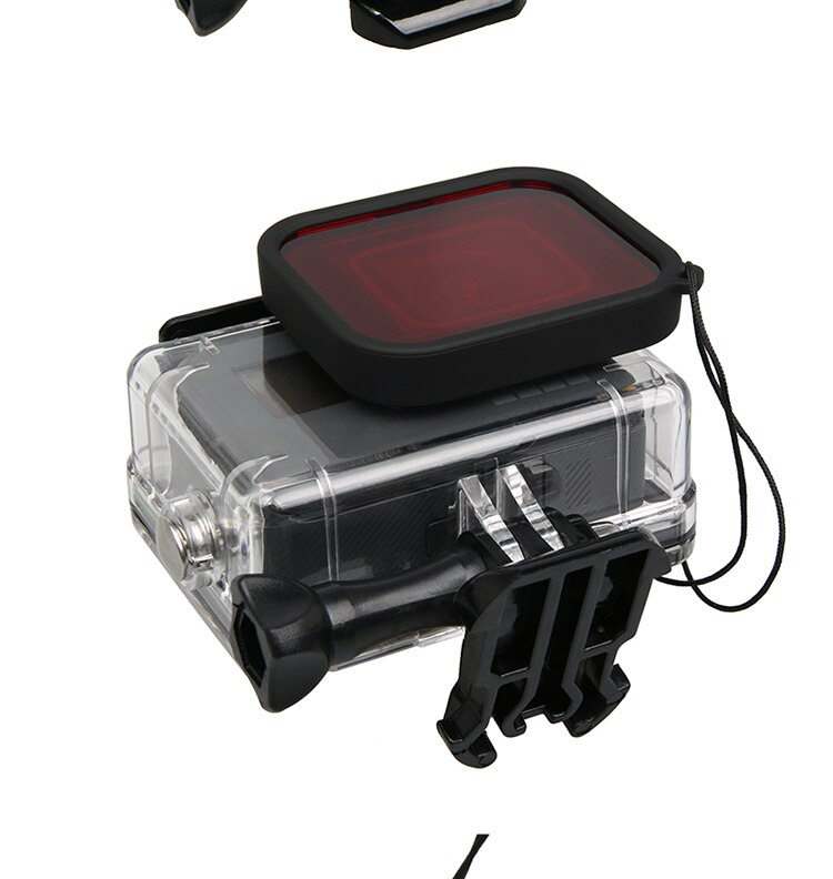 Waterdichte Case Rode Duiken Filter lens Dive Onderwater Lente Filtors Protector Voor Go pro Hero Black 5 6 7 Accessoires