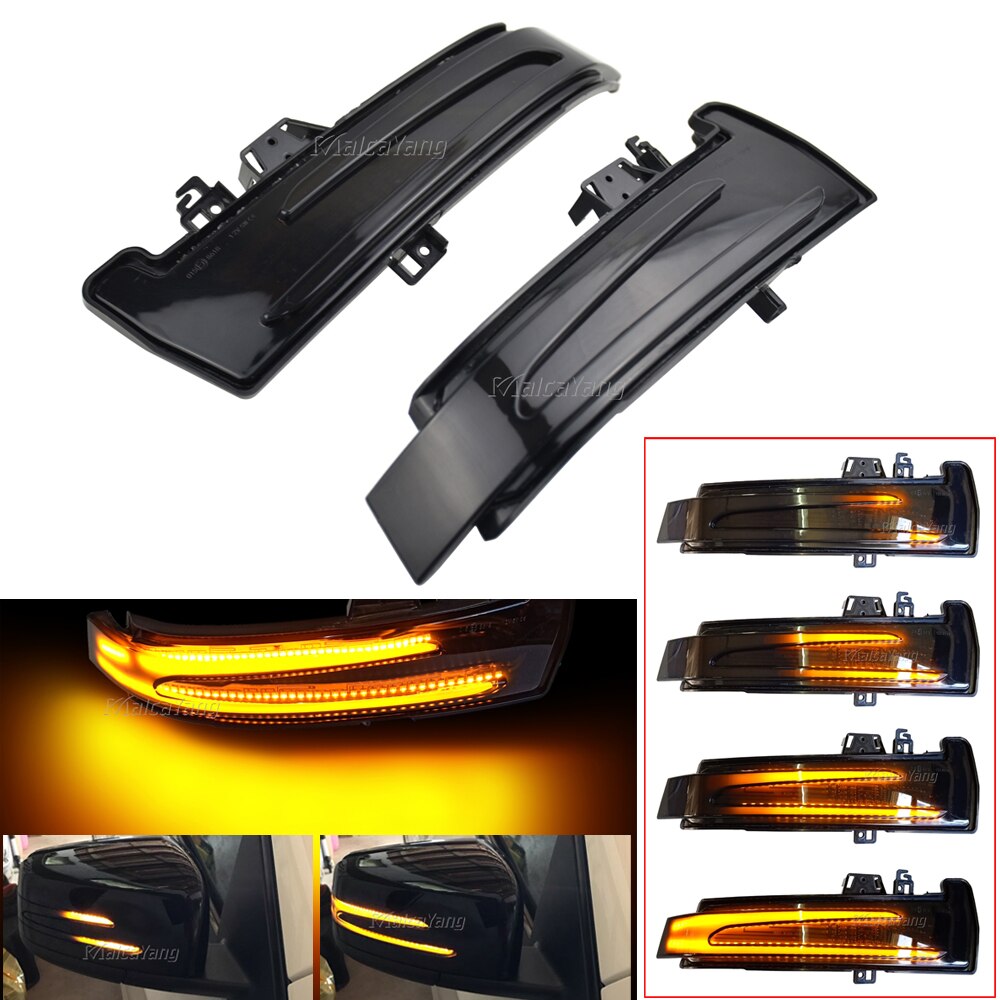 2x led sinal de volta lateral espelho retrovisor indicador luz dinâmica blinker para mercedes benz w204 w176 w212 gla glk cla cls classe