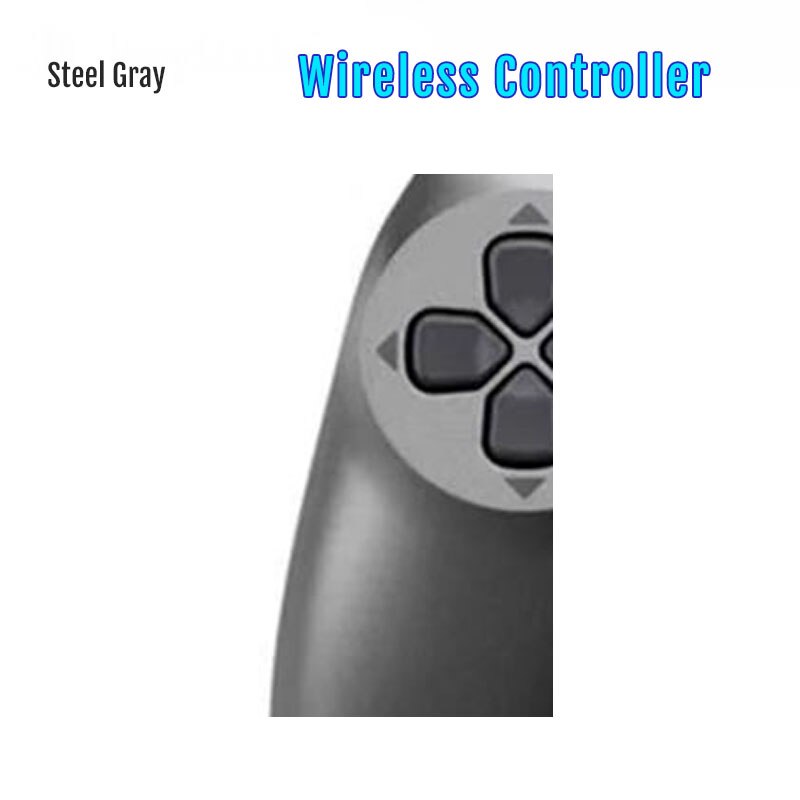 Wireless / Wired Controller For PS4 Bluetooth 4.0 DualShock Mando Gamepads ps4 Joystick: Wireless Steel Gray