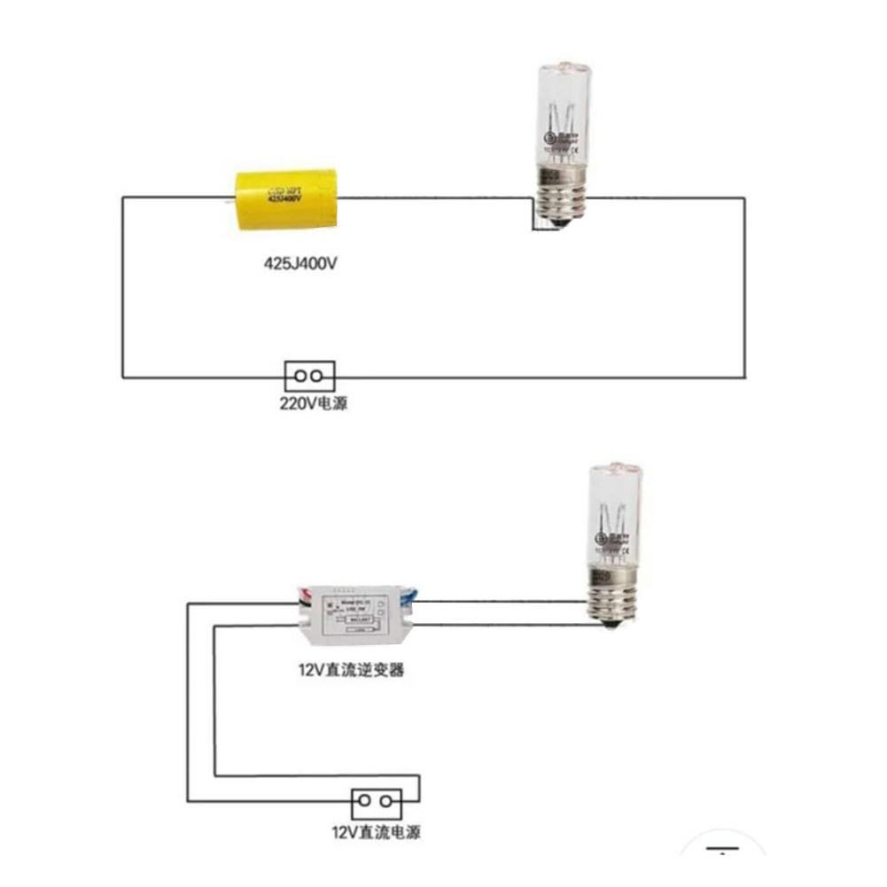 Bombilla UV esterilizadora de ozono lámpara germicida ultravioleta E17 bombilla de desinfección utilizada en refrigeradores hornos de microondas