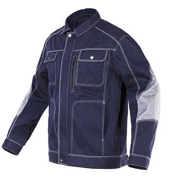 Men Workwear Jacket Multi pockets Long-sleeved Work clothes uniforms Male mechanic construction Working Jackets2019: Blue / S