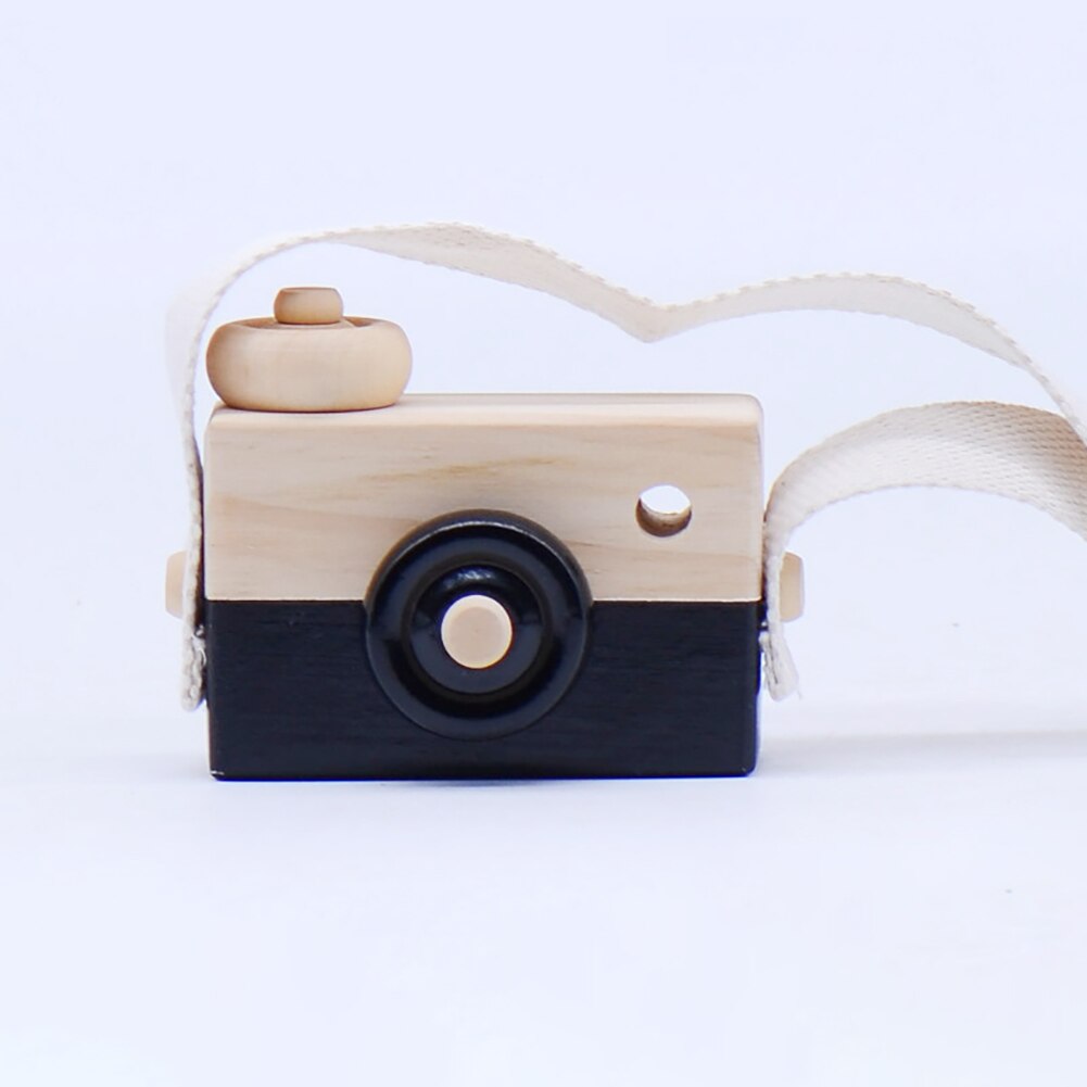 Accesorios de fotografía nórdicos bonitos, juguetes colgantes para cámara de madera, artículos de decoración para niños, accesorios de decoración para fotografía del hogar a la: Black