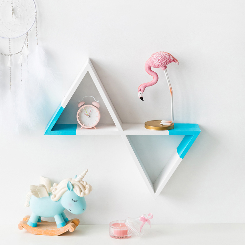 Zandloper Vorm Muur gemonteerde Plank Decoratieve Opknoping Board Houder Ornamenten Home Decor Babykamer Veiligheid Decor Rack S