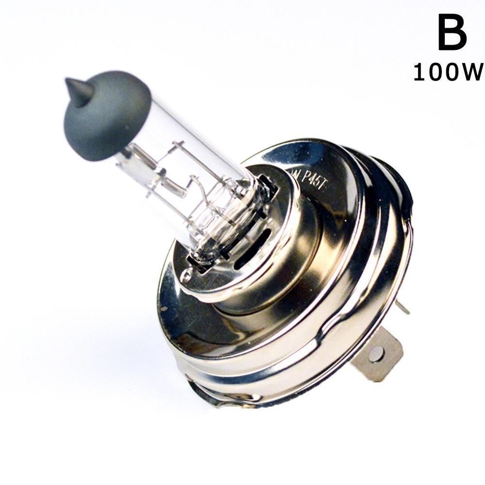 Światła samochodowe 2 sztuk H4 P45T 12V 50W /100W szkło bezbarwne 2500LM reflektory żarówki samochodowe lampy halogenowe: 100W