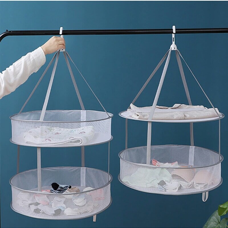 Opvouwbare hangmand, droogrek, net, hanger