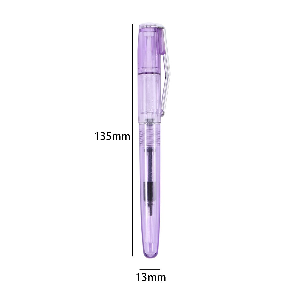 Practical 135*13mm Transparent Writing Pen for Traditional Chinese Calligraphy Practice Watercolor Acrylic Painting Drawing Pen