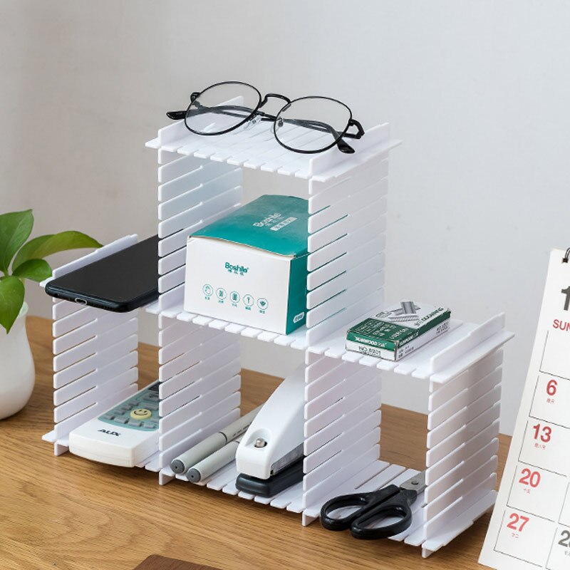 8pcs Plastic Drawer Separator Divider Partition Storage Organizer Underwear Socks makeup Clapboard Freely combine partition DIY