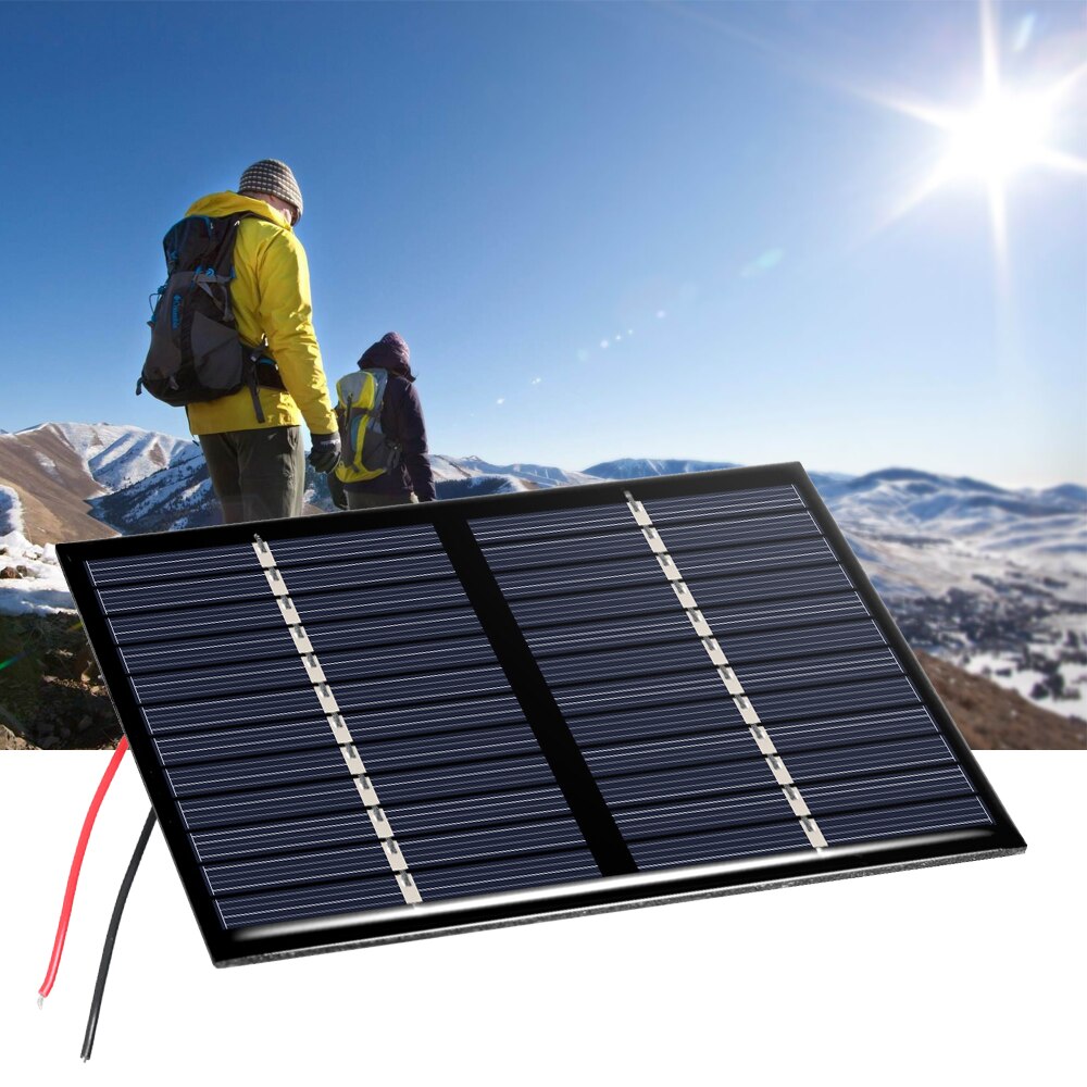 1.5 W 12 V Solpanel Batterij Outdoor Connector Polykristallijne Silicium Zonnepaneel Zonnecel voor DIY Oplader 115 * 90mm