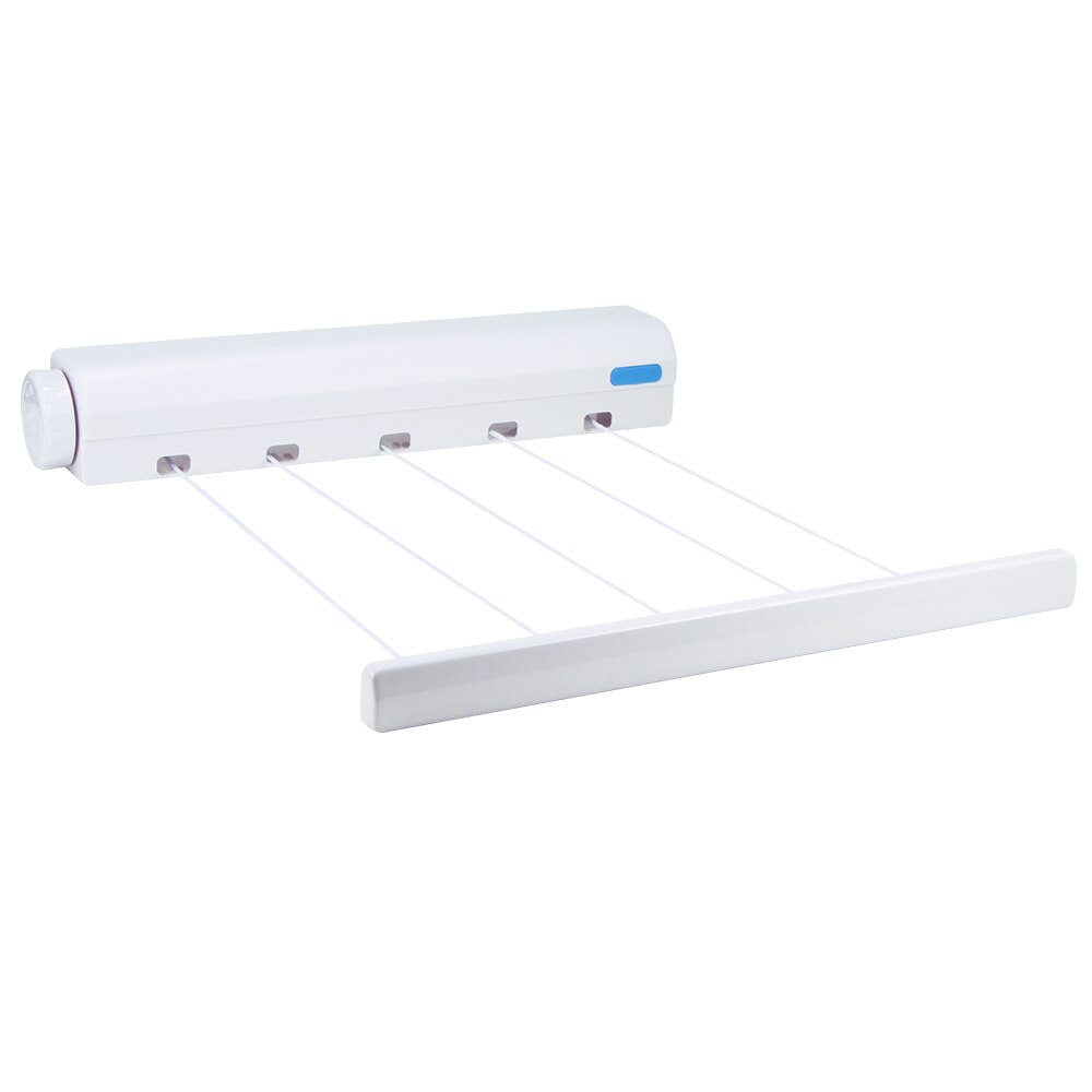 Wall Mounted Clothes Line Retractable Laundry Hanger Indoor Outdoor Clothes Drying Rack Retractable Clothesline Laundry Rope