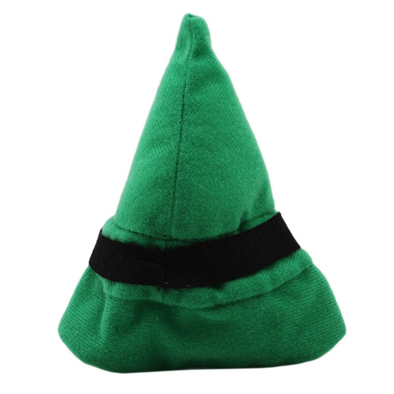 Vestido de para perros y gatos, conjunto de corbata para disfraz, Navidad, Halloween, vestido, gorras, Collar para perros, gatos verdes, accesorios de ropa para mascotas