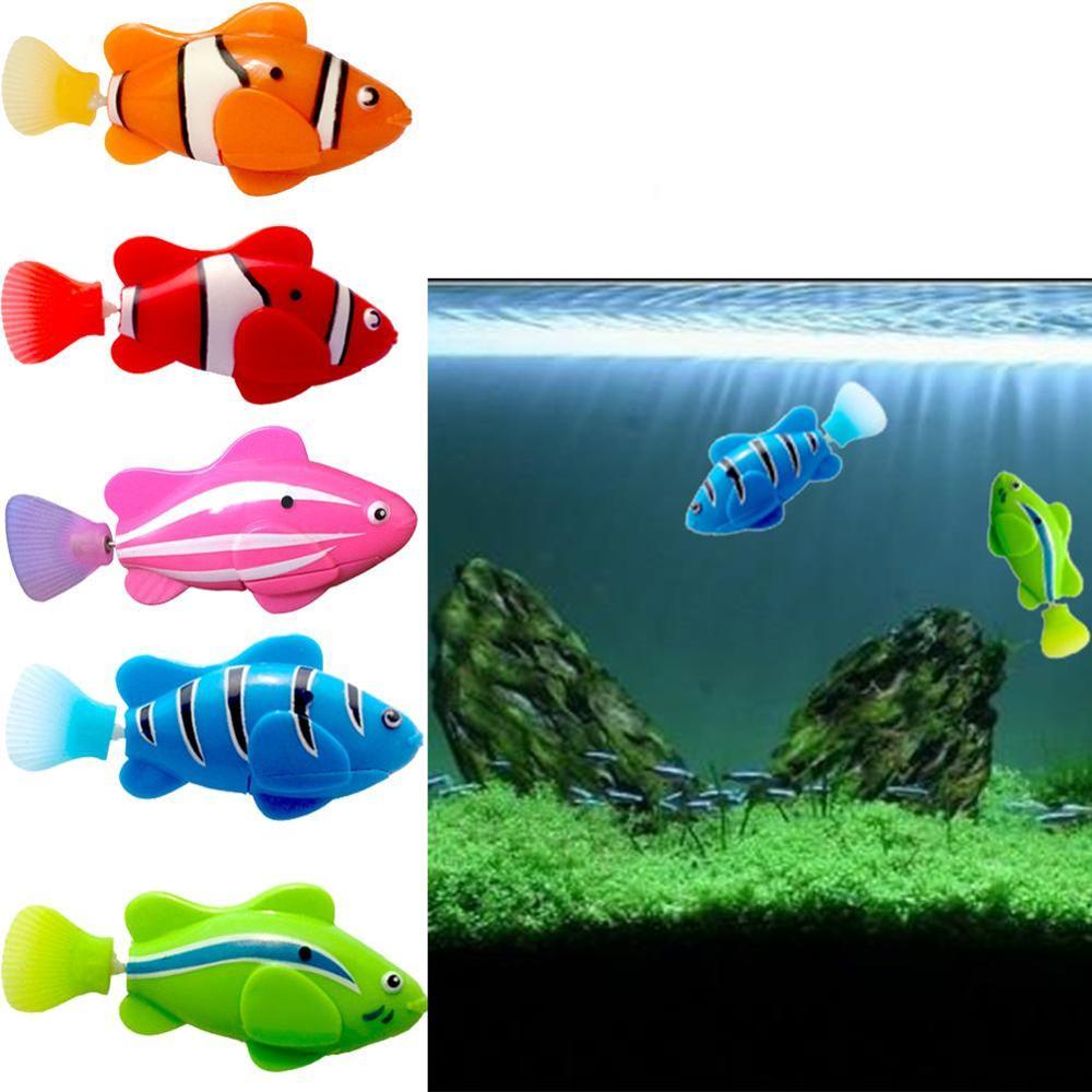 Cute Electronic Activated Battery Powered Toy Fish Pet For Fishing Tank Play Animals Fantastic Standard Home Decor