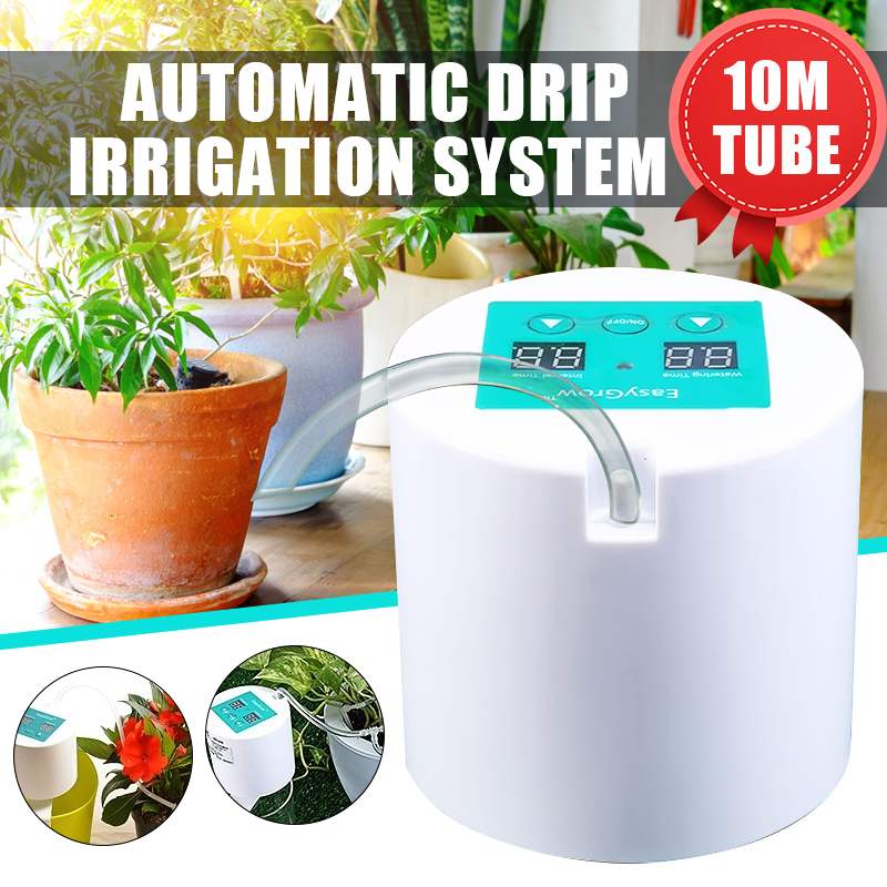 10M Automatische Micro Drip Irrigatie Systeem Met Slimme Timing Controller Thuis Tuin Irrigatie Spray Self Watering Kits