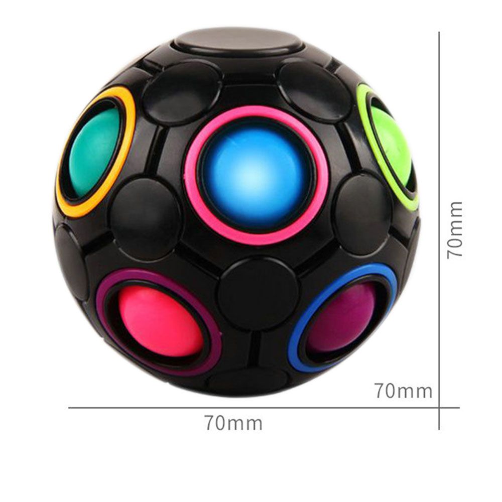 Antistress Stress Relief Cube Rainbow Ball Puzzles Football Cube Funny Hand Game Brain Teaser Educational Fidget Toys For Kids