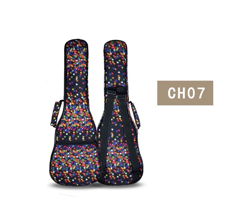 Bærbar slitesterk 21- tommers liten gitar sopran ukulele ryggsekk gig bag sak ukues myk uke dekke: Ch7